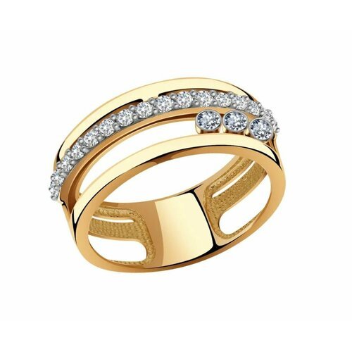 Купить Кольцо Diamant online, красное золото, 750 проба, фианит, размер 19.5
<p>В нашем...