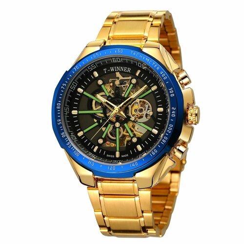 Купить Наручные часы WINNER, золотой
Модный бренд T-WINNER роскошные часы мужские из не...