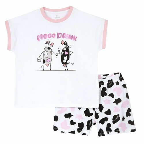Купить Пижама Chicco, размер 122, белый, черный
Пижама с короткими рукавами для девочки...