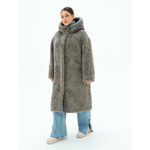 Купить Шуба ALEF, размер 54, серый
Стильное и теплое пальто чебурашка из овечьей шерсти...