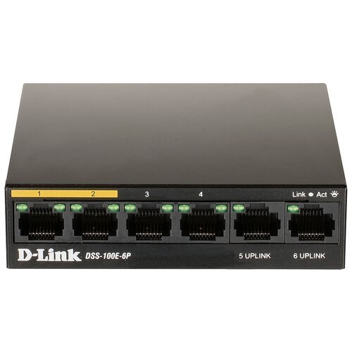 Купить Коммутатор D-Link DSS-100E-6P
Коммутатор D-Link DSS-100E-6P/A1A 6x100Mb порты Po...