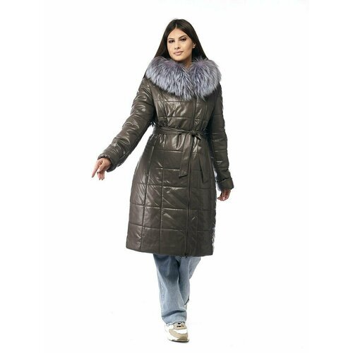 Купить Куртка Prima Woman, размер 56, бежевый
Женский кожаный утепленный пуховик бренда...