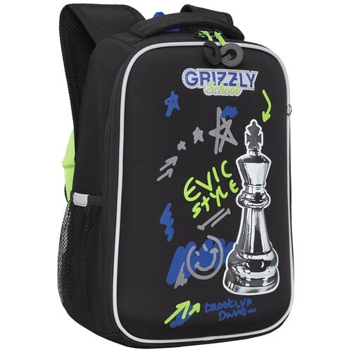 Купить Ранец/ рюкзак/ школьный GRIZZLY RAw-397-9 облегченный с одним отделением, для ма...