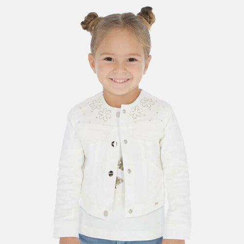Купить пиджак Mayoral, размер 116 (6 лет), белый
Жакет Mayoral для девочки выполнен из...