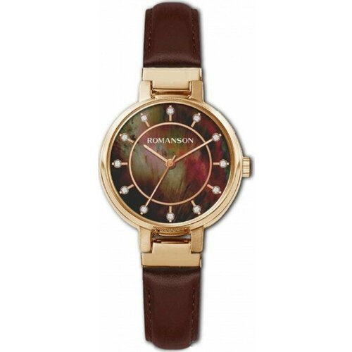 Купить Наручные часы ROMANSON RL 0B15L LR(BN), коричневый
Женские кварцевые часы в золо...