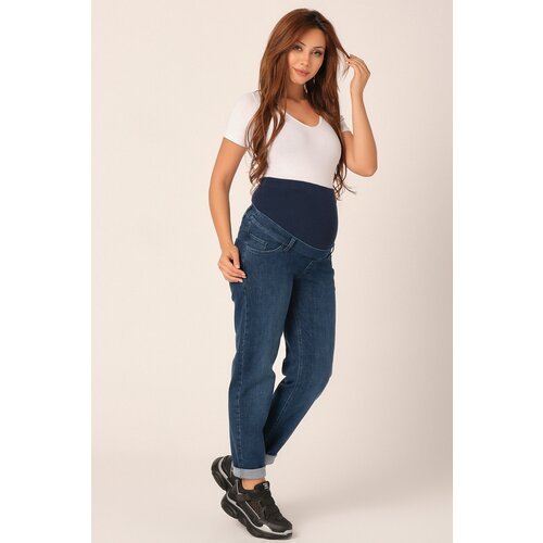 Купить Джинсы BUSA, размер 44, синий
Модные mom-джинсы для беременных с удобным двойным...