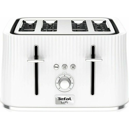 Купить Тостер Tefal Loft TT760140 4-Slot Toaster/White Slice
У тостера Tefal четыре сло...