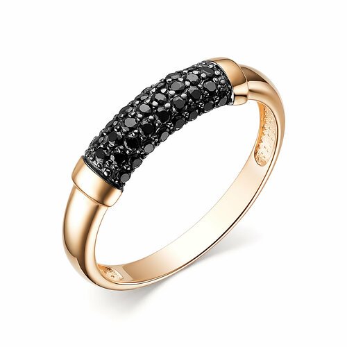 Купить Кольцо Diamant online, золото, 585 проба, фианит, размер 18, черный
<p>В нашем и...