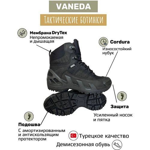 Купить Полуботинки берцы VANEDA, размер 28, черный
Тактические демисезонные ботинки Van...
