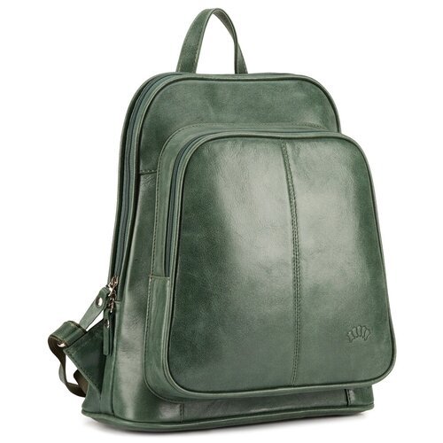 Купить Сумка Кожинка, фактура матовая, зеленый
Кожаный рюкзак "Бэтси" (зелёный) – стиль...