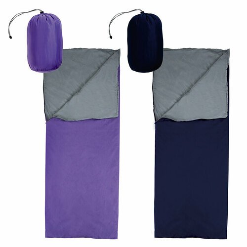 Купить Спальный мешок-одеяло СМ001 (фиолетовый серый+синий серый) (101087)
Материал спа...