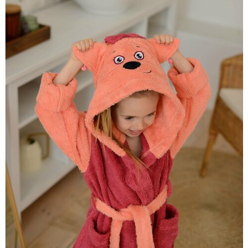 Купить Халат , размер 3-4 года, оранжевый, розовый
Детский махровый халат в виде любимо...
