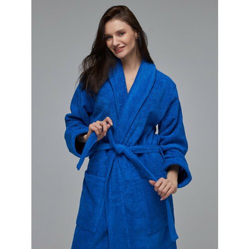 Купить Халат SENIY, размер 58/60, синий
Женский махровый халат без капюшона изготовлен...