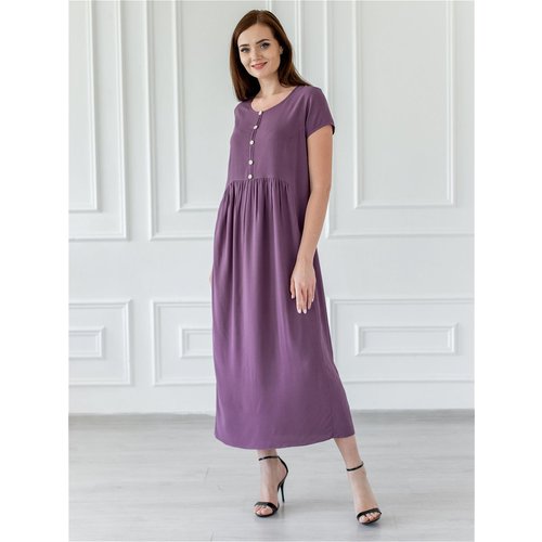Купить Платье Batist-Ivanovo, размер 60, фиолетовый
Платье женское длинное легкое из шт...