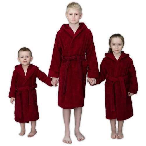 Купить Халат BIO-TEXTILES, размер 36, бордовый
Удобный детский махровый халат с капюшон...