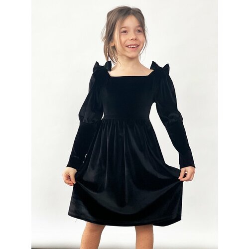 Купить Платье Бушон, размер 110-116, черный
Платье для девочки школьное бушон ST63, цве...