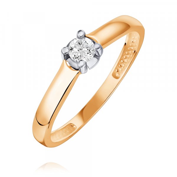 Купить Кольцо
Классическое помолвочное кольцо из красного золота. Украшение декорирован...
