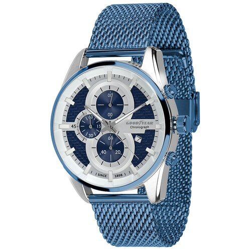 Купить Наручные часы Goodyear, синий
Мужские наручные часы GOODYEAR G. S01229.01.05. Кв...