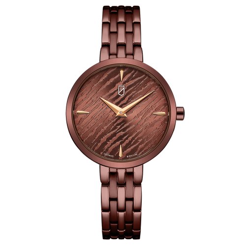 Купить Наручные часы УЧЗ 1518A15B6, коричневый
Наручные кварцевые женские часы из нержа...