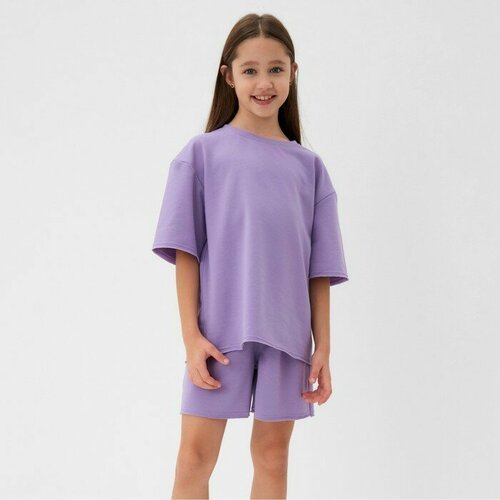 Купить Костюм Minaku, размер 32/128, фиолетовый
<p>Костюм детский (футболка, шорты) MIN...