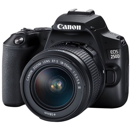 Купить Фотоаппарат Canon EOS 250D Kit EF-S 18-55mm f/3.5-5.6 DC III, черный
<p>Маленьки...