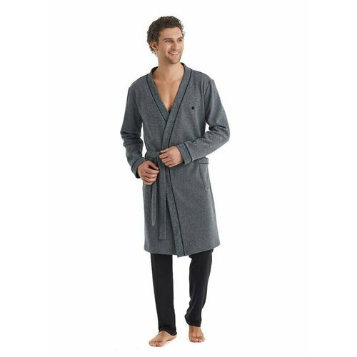 Купить Халат BlackSpade, размер L/XL, серый
Мужской халат из мягкого хлопка с добавлени...