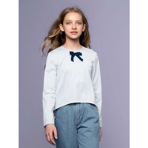 Купить Блуза Ole!Twice, размер 164, голубой, белый
Игривая и стильная блуза с фигурным...