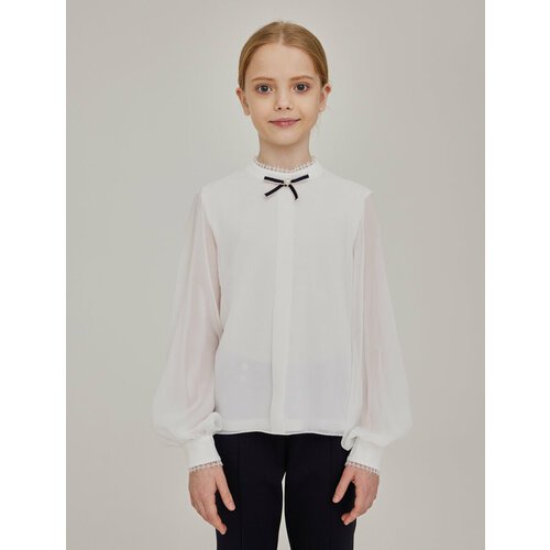 Купить Школьная блуза Noble People, размер 134, белый
Блузка с закрытой пуговичной план...