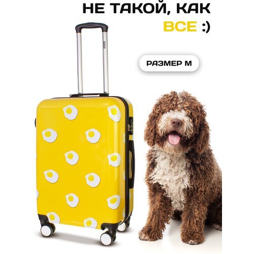Купить Чемодан PROFFI, 60 л, размер M, желтый
<ul><li>Новый чемодан на колесах M из кол...