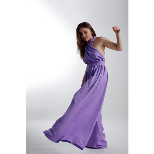 Купить Комбинезон , размер 48, фиолетовый
Вечерний женский комбинезон с брюками палаццо...
