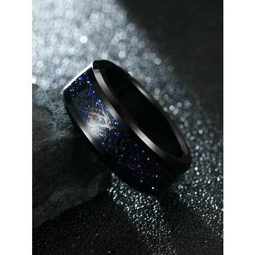 Купить Кольцо, размер 17, синий
Декоративное металлическое кольцо Дым дракона в антично...