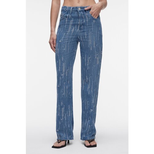 Купить Джинсы широкие Befree, размер S, синий
- Широкие джинсы wide из качественного, л...