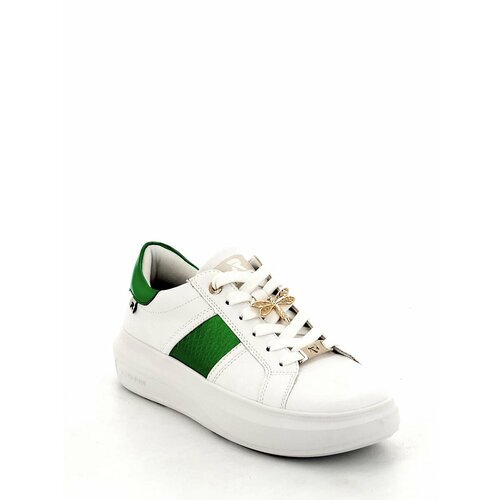 Купить Кеды Rieker, полнота F, размер 41, белый/зеленый
Бело-золотые женские кроссовки...
