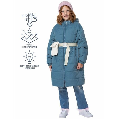 Купить Пальто NIKASTYLE, размер 128-64, зеленый
Пальто демисезонное для девочки. Пальто...