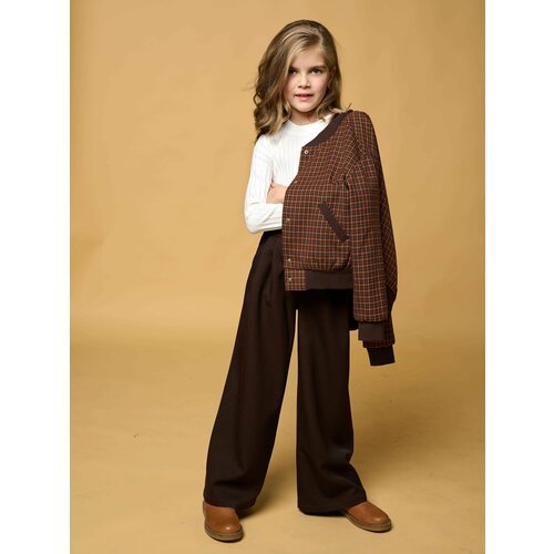 Купить Брюки Ole!Twice, размер 134, коричневый
Широкие брюки палаццо с высокой посадкой...