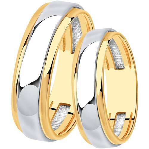 Купить Кольцо обручальное Diamant online, золото, 585 проба, размер 19.5
Золотое обруча...