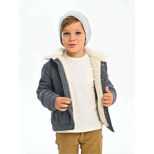 Купить Куртка Lichii Brand, размер 98, серый
Двусторонняя вельветовая детская куртка дл...