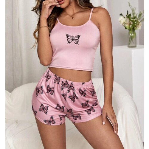 Купить Пижама , размер 46, розовый
Нежная, как дуновение весеннего ветерка, эта пижама...