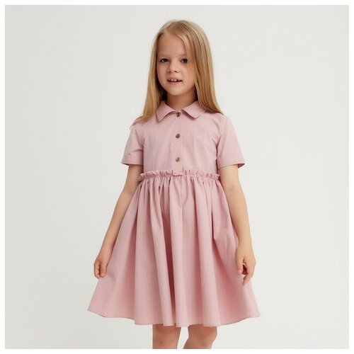 Купить Платье Kaftan, размер 110-116, розовый
Платье для девочки с воротником KAFTAN: в...