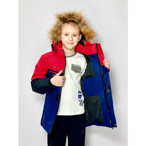 Купить Парка LCAYHD FASHION Зимняя куртка для мальчика 23-21(1/25), размер 134, красный...