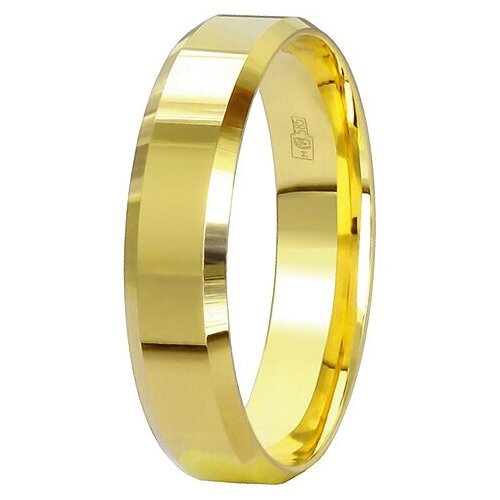 Купить Кольцо обручальное AZADE, желтое золото, 585 проба, размер 21, ширина 5 мм, желт...