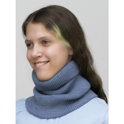 Купить Снуд LanaCaps, размер универсальный, синий
Универсальный снуд-шарф вязаный собст...