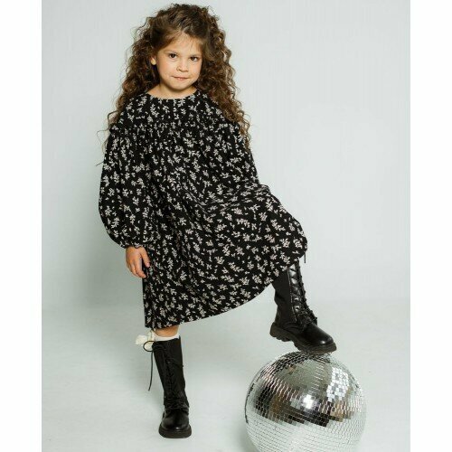 Купить Платье Mini Di, размер 122, черный
Теплое платье для девочки в очень мягкой флан...