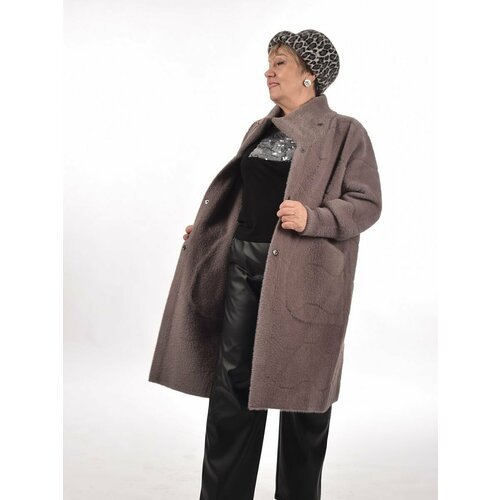 Купить Кардиган, размер 48/56, лиловый
Элегантный женский кардиган-пальто oversize, еди...