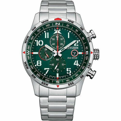 Купить Наручные часы CITIZEN, зеленый
Мужские кварцевые аналоговые часы-хронограф с сек...