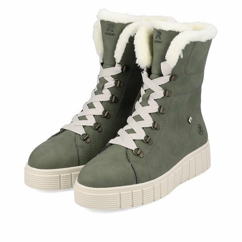 Купить Ботинки Rieker, размер 39, хаки, зеленый
Ботинки женские зима Rieker - это сочет...