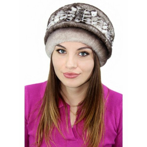 Купить Шапка Lemmex Шапка "Эсмелия", размер 59-60, коричневый
Роскошная женская шапка "...