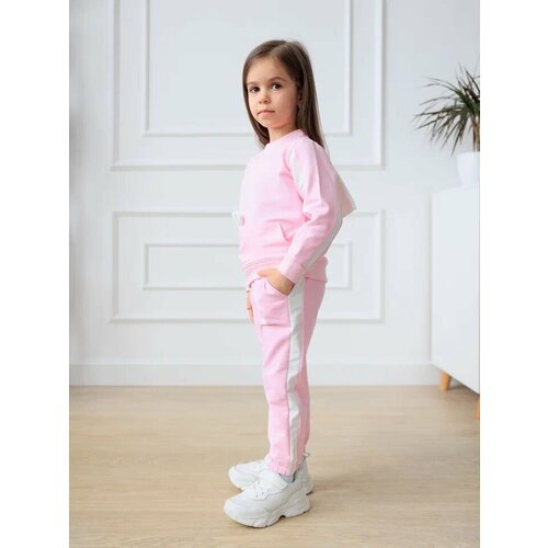 Купить Костюм MakSiKi, размер 98, розовый, белый
Наш нарядный спортивный костюм для дев...