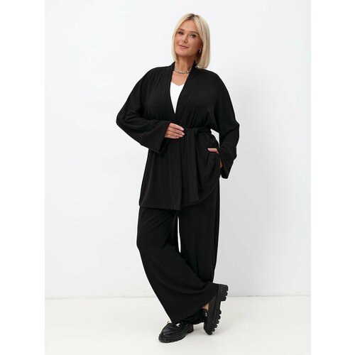 Купить Костюм La Via Estelar, размер 50-52, черный
Женский костюм двойка - брюки широки...