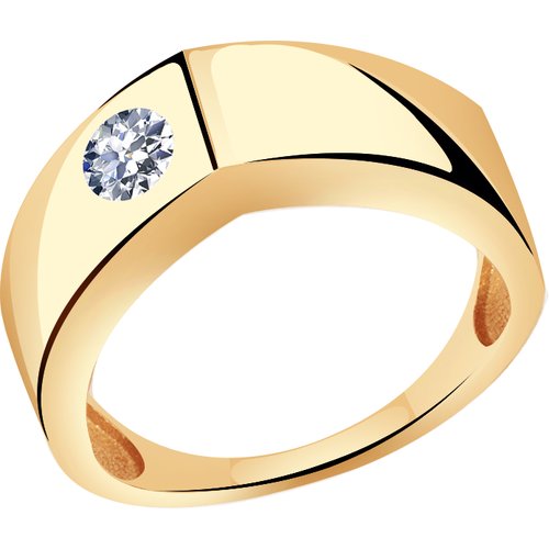 Купить Кольцо Diamant online, золото, 585 проба, фианит, размер 18.5
Золотое кольцо Але...